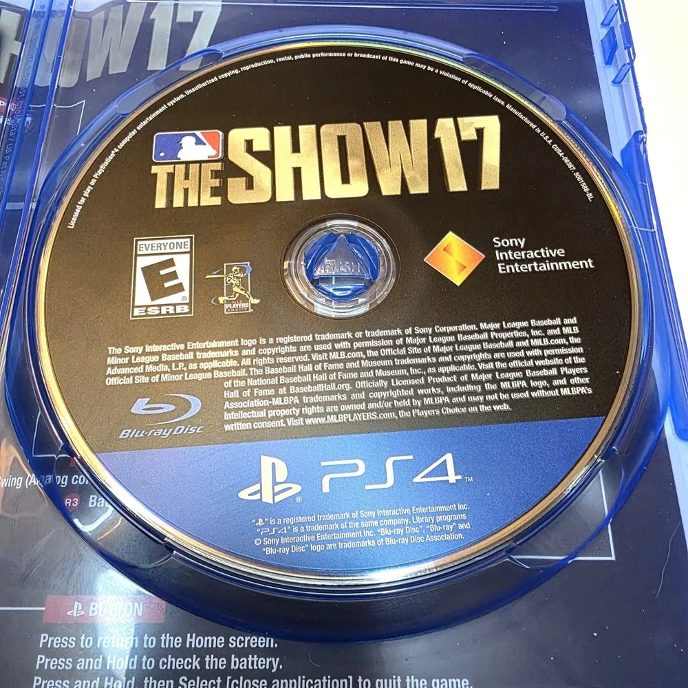 MLB The Show 17 PS4, Rated E, Griffey Baseball Simulation Multiplayer Tested CIB